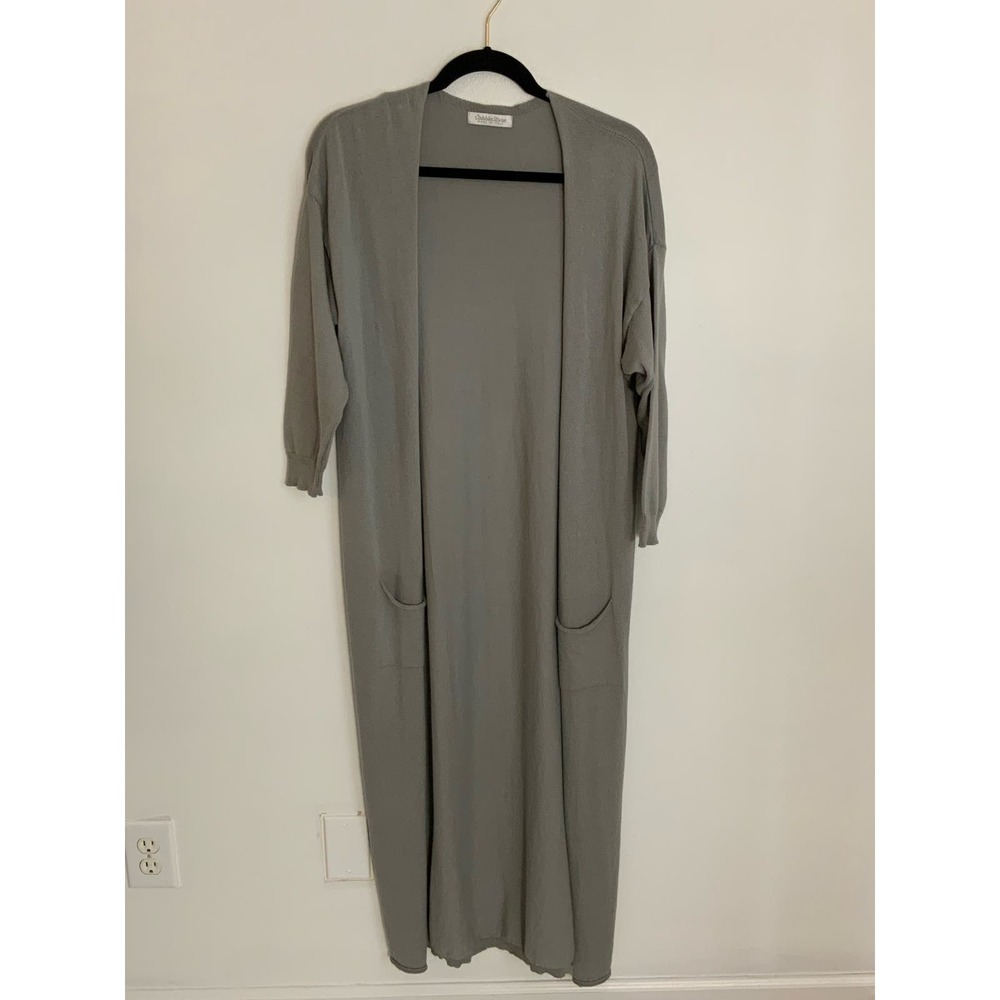 Cobble‎ Stone Long open front cardigan